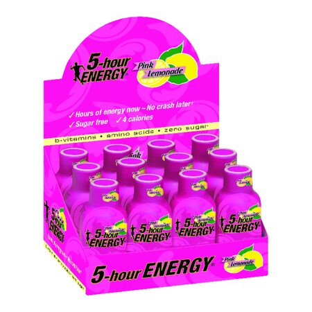 5 Hour Energy 5-Hour Energy Regular Strength Sugar Free Pink Lemonade Energy Shot 140189
